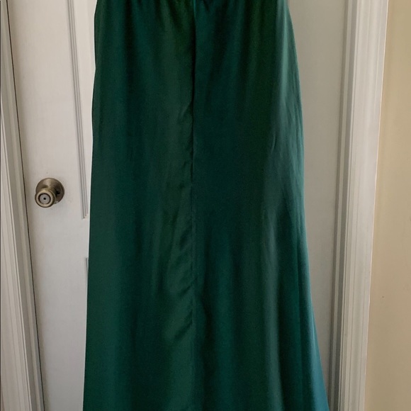 Emerald evening gown with train size 12 - Picture 6 of 8